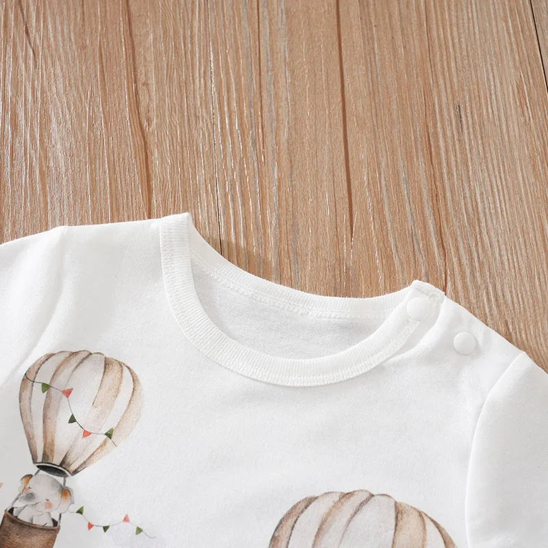 Summer Short Sleeve Baby Bodysuit
