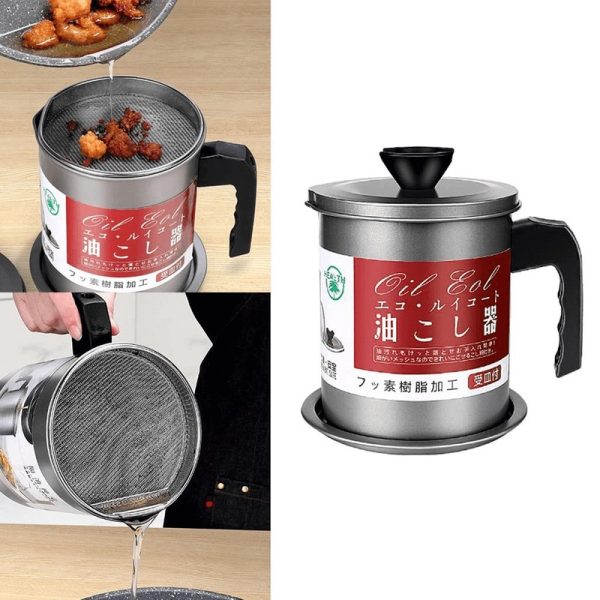 Fryer Oil Filter Pot Carbon Steel Oilcan