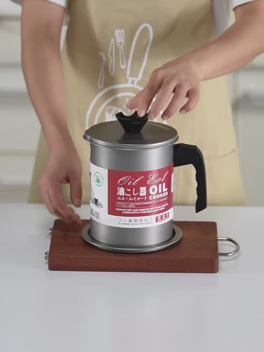 Fryer Oil Filter Pot Carbon Steel Oilcan